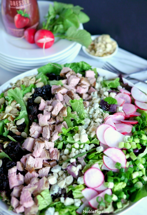 Pork Crunch Salad with Strawberry Poppyseed Dressing 1