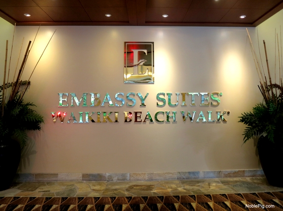 Embassy Suites Waikiki Beach Walk entrance