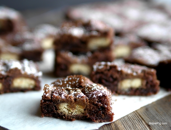 Twix Candy Bar Brownies crunch in every bite 