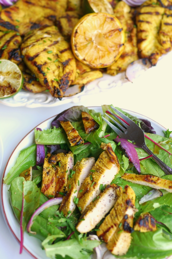 Grilled Turmeric Lemon and Lime Chicken is a meal the whole family will love 