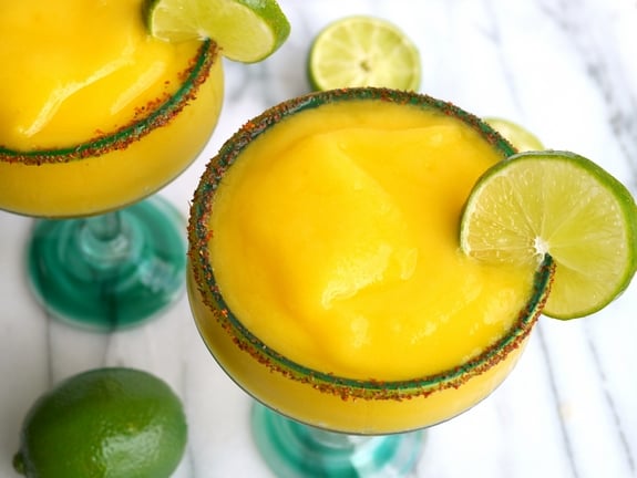 Spicy Mango Frozen Margaritas will be perfect for that next gathering