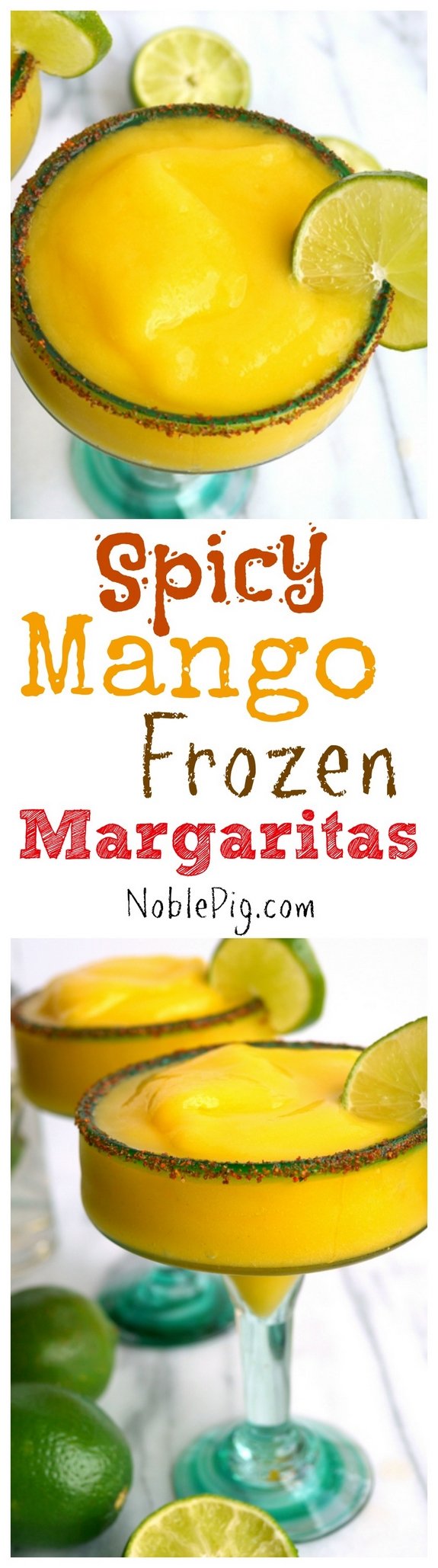 Spicy Mango Frozen Margaritas