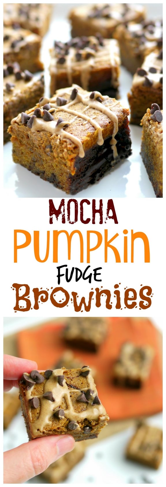 Mocha Pumpkin Fudge Brownies