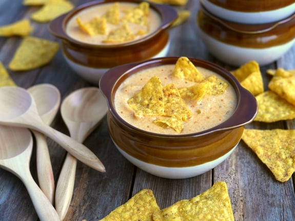 Cool Ranch Doritos Cheese Soup tastes just like our favorite chip 