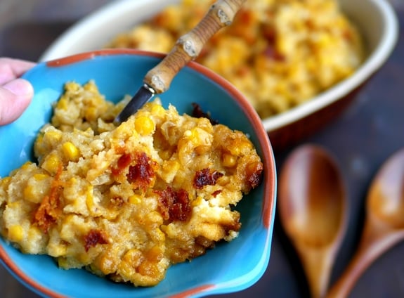 Slow Cooker Sweet Corn Pudding is delicious