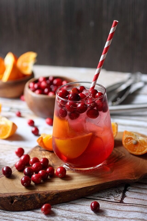 Cranberry Tangerine Fizzy Drink