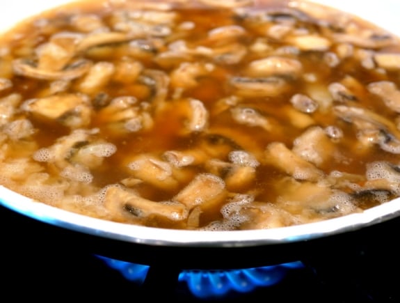 Super Easy Mushroom Gravy on the stove