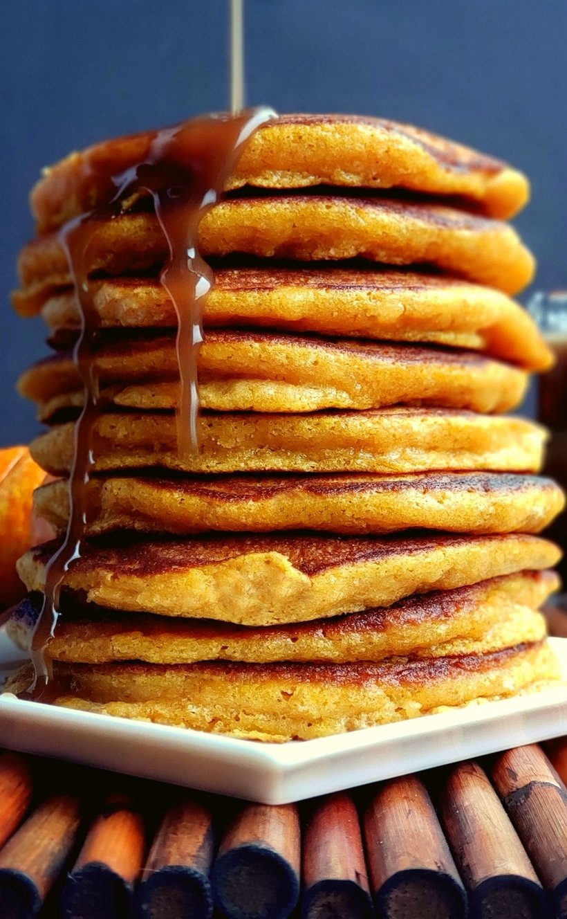 Easy Pumpkin Pancakes with Homemade