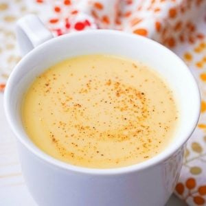 If you love the flavors of chai and have a weakness for eggnog, this homeade Chai Eggnog is the ultimate holiday sipper. For a spiked version, a generous shot of brandy, whisky or rum added to this delicious, drinkable custard would put everyone into the holiday spirit.