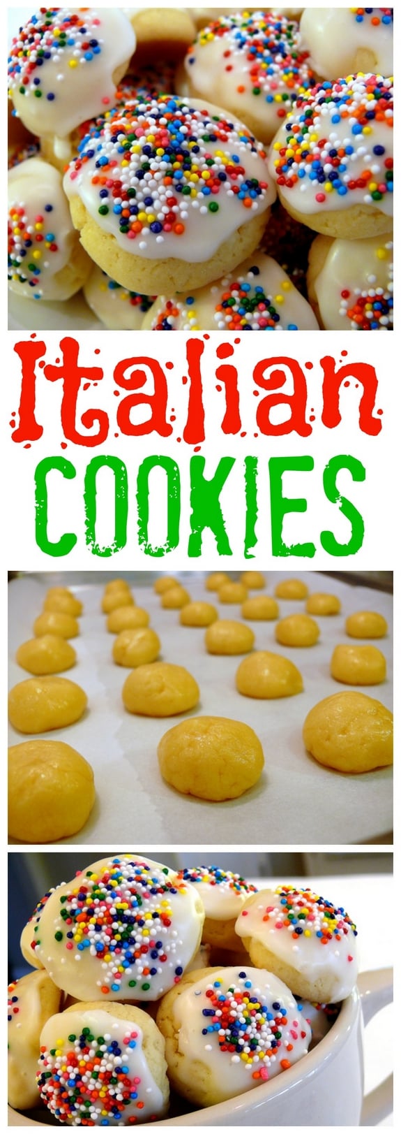 These Italian Cookies are the perfect bites of sweetness and are the perfect choice for any cookie platter, holiday or otherwise.  #noblepig #Italian #italiancookies #italiandessert #cookies