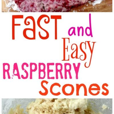 Fast and Easy Raspberry Scones