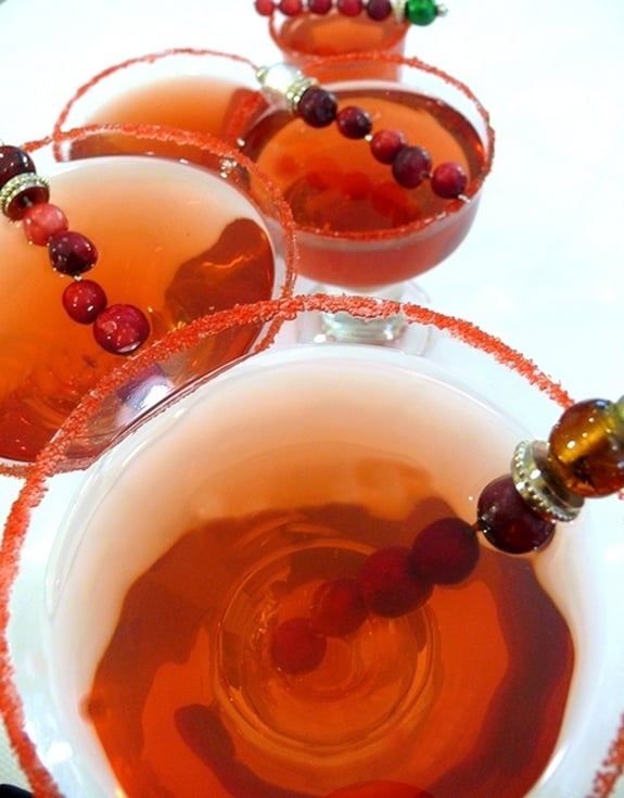 Cranberry Spiced Martini Cocktail 