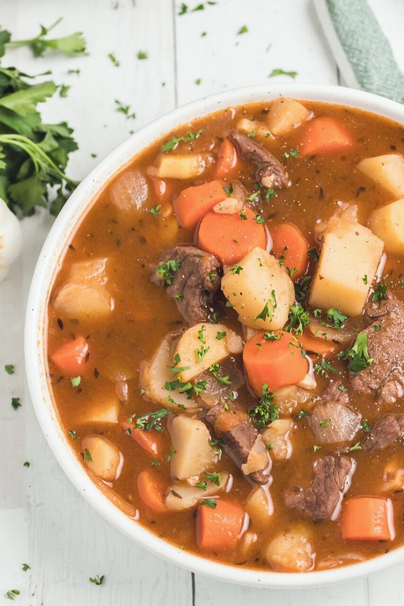 Irish stew made with beef
