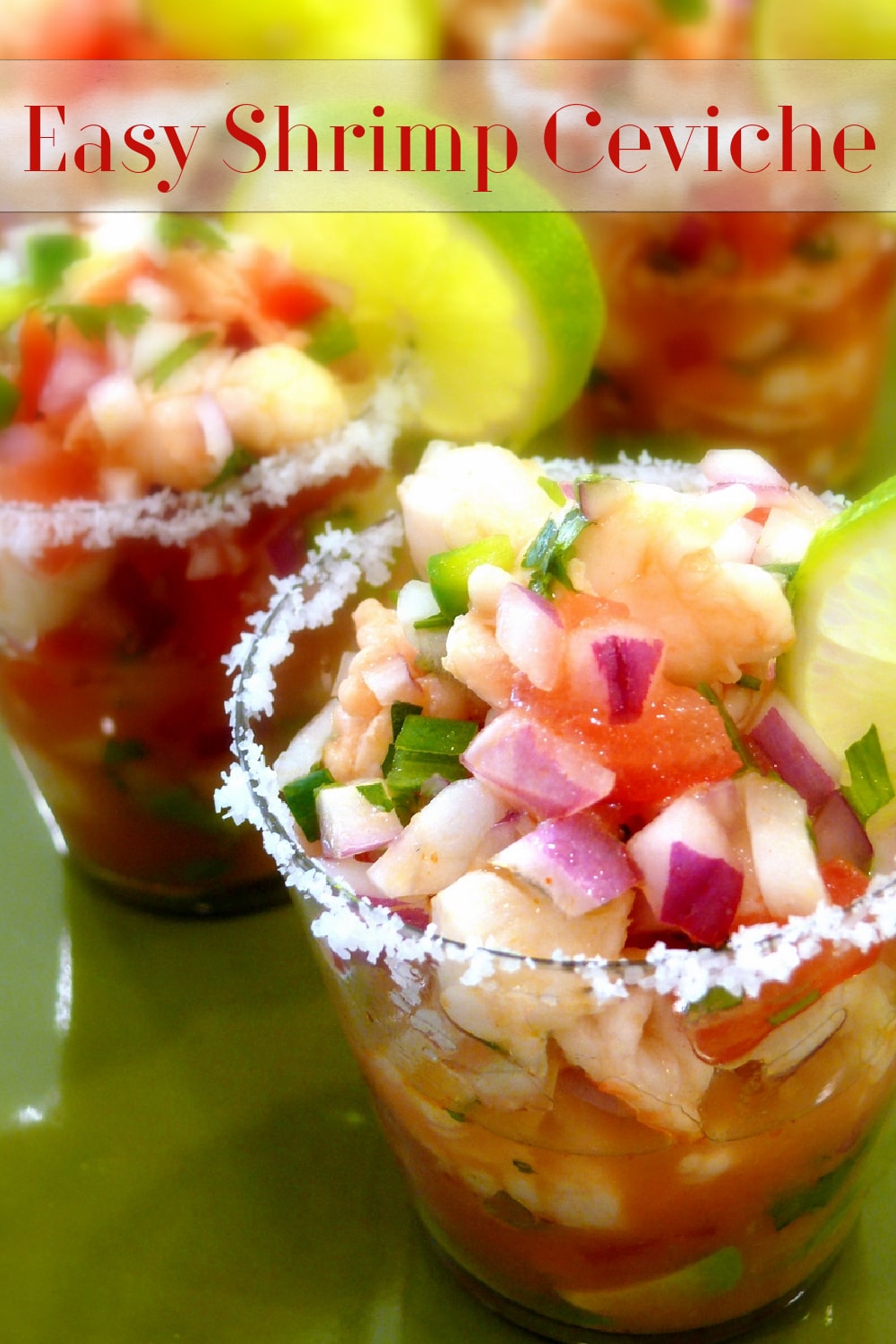 My twist on a Latin favorite, an easy recipe for the most refreshing shrimp ceviche that's packed with flavor and is the perfect summer meal. via @cmpollak1