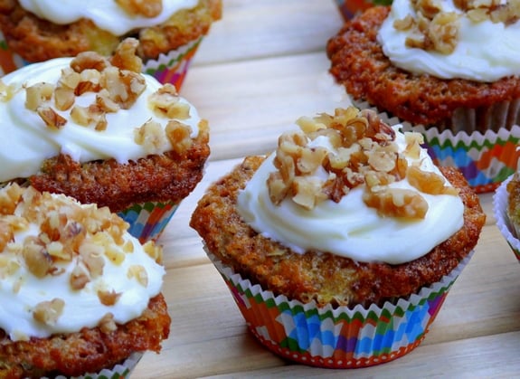 Coconut-Pineapple Cupcakes with Pineapple-Cream Cheese Frosting 