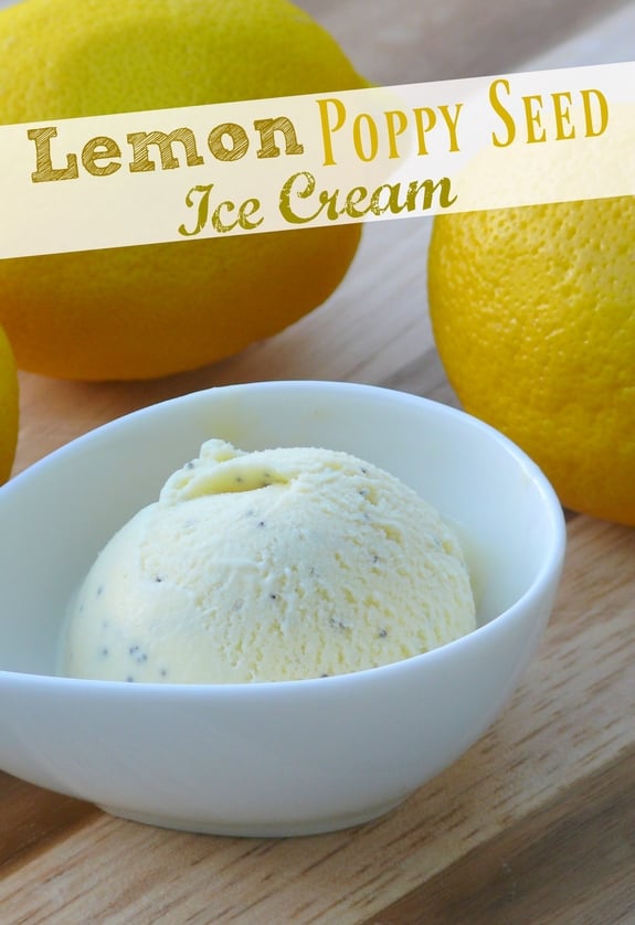 Lemon Poppy Seed Ice Cream 
