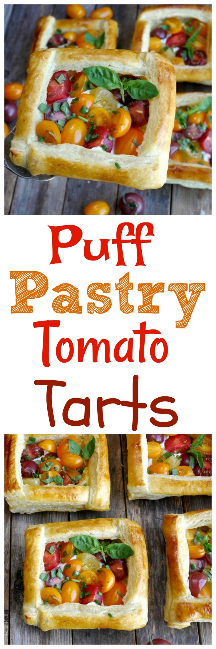 VIDEO + RECIPE: The perfect starter to any meal, these Puff Pastry Tomato Tarts are so delicious and couldn't be easier to make. Use up that basket of tomatoes today from NoblePig.com. via @cmpollak1