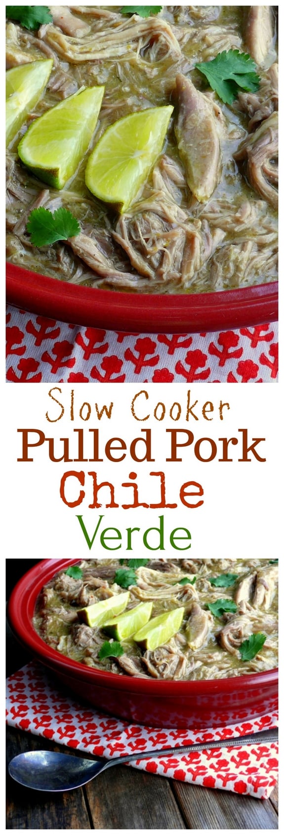 Slow Cooker Pulled Pork Chile Verde 
