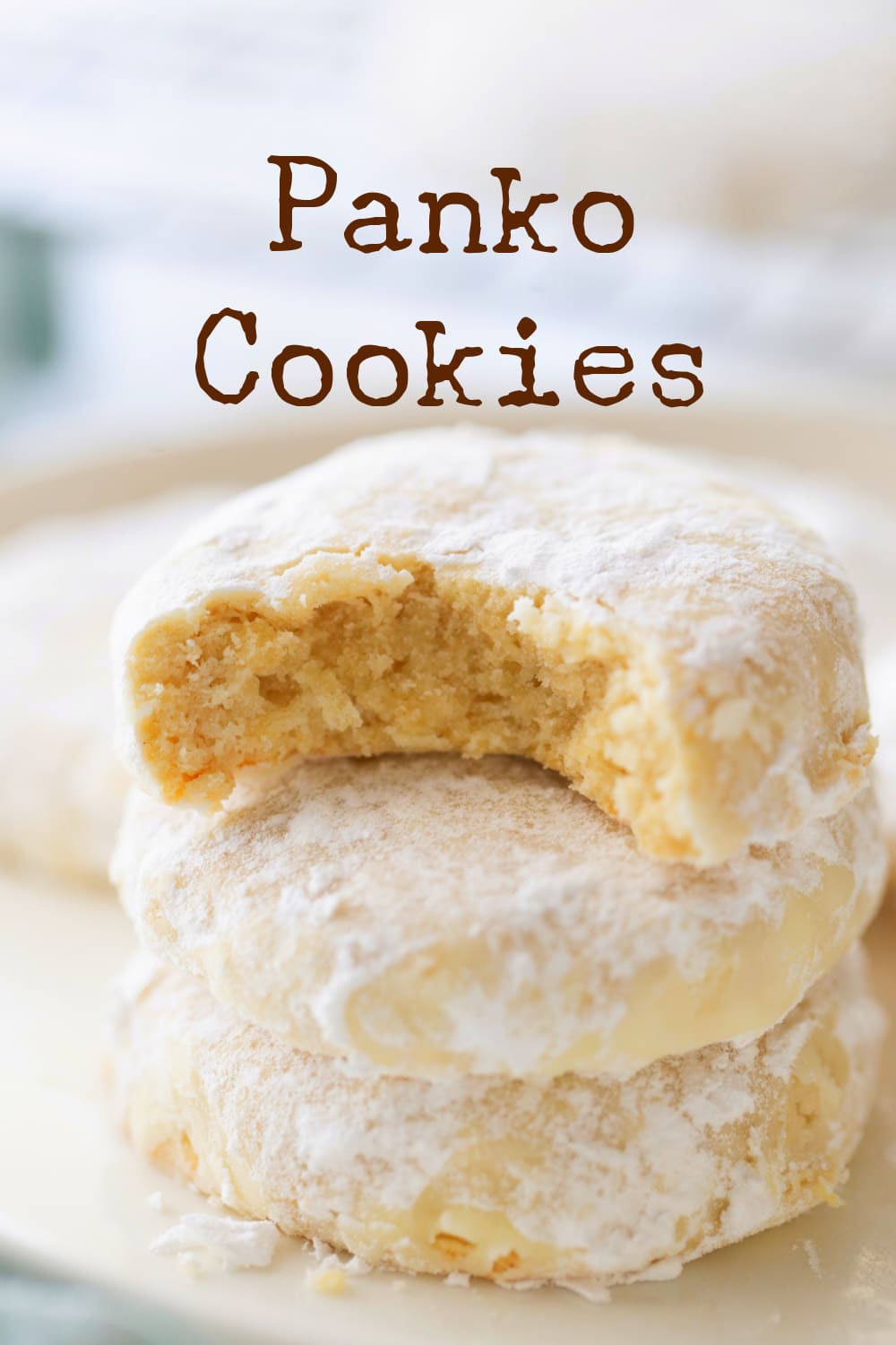 A sweet butter, meltaway cookie, made with crunchy Panko breadcrumbs. The addition of Panko brings a distinct texture to this crumb cookie recipe that would otherwise simply melt in your mouth.  via @cmpollak1