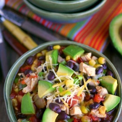 Mexican Chicken Soup in a bowl.
