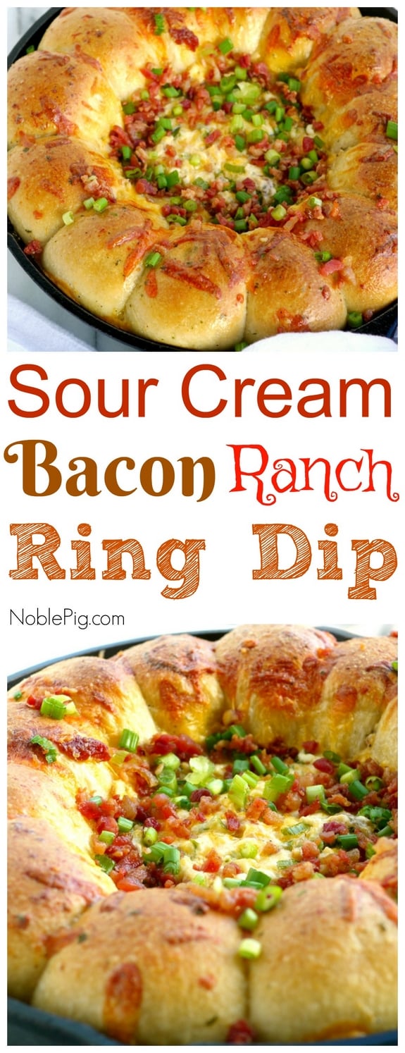 Sour Cream Bacon Ranch Ring Dip 