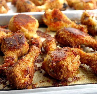 Potato Chip-Bisquick Oven Fried Chicken