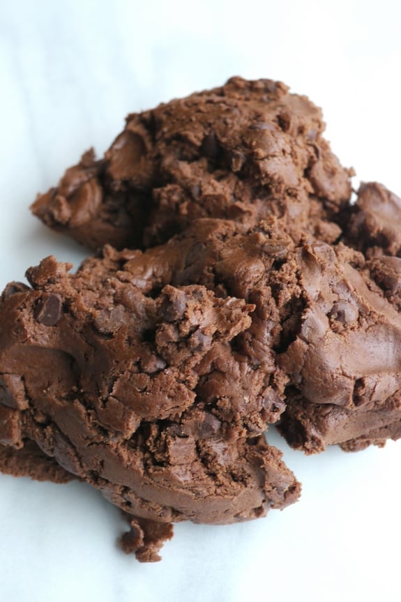 The Easiest Triple Chocolate KISS Cookies 