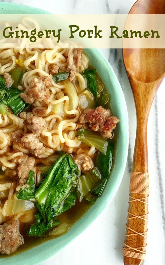 A life-changing Gingery Pork Ramen recipe because honestly, it’s going to rock your world. The ground pork turns this ramen into a hearty meal with a pop of flavor you’ve never quite tasted before.  via @cmpollak1