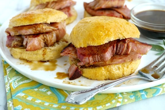 Ham and Biscuits with Red-Eye Gravy