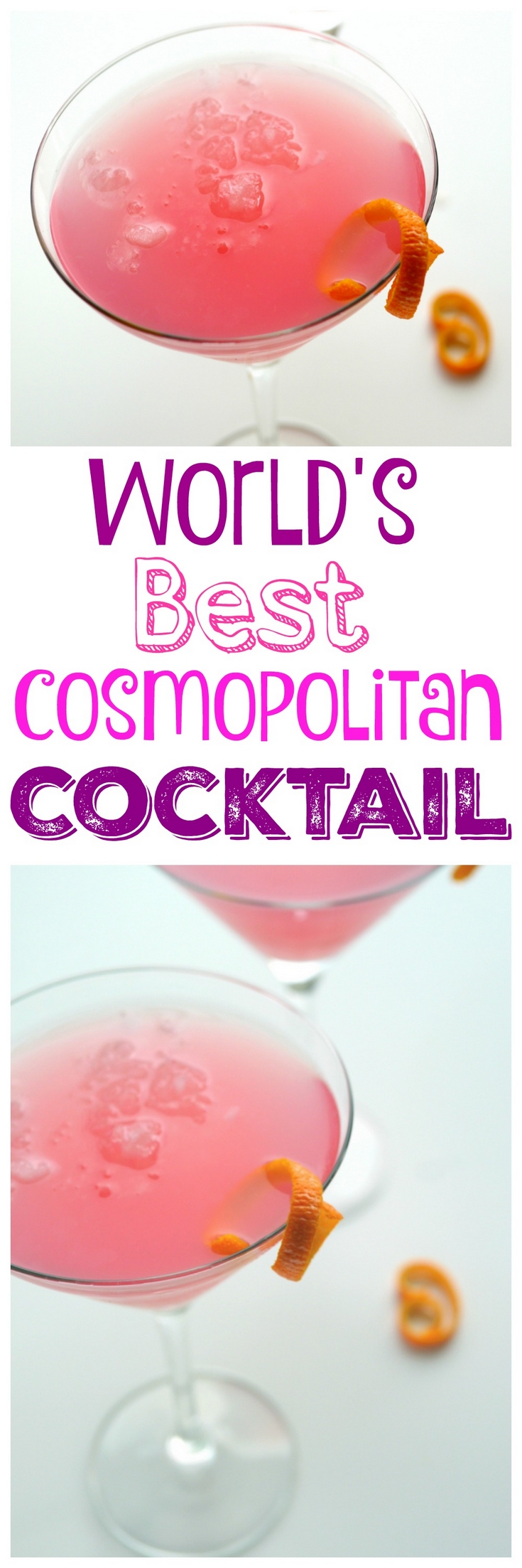 Why would you want to drink anything other than the World's Best Cosmopolitan Cocktail? The only thing girly about this cosmo recipe is its color. via @cmpollak1