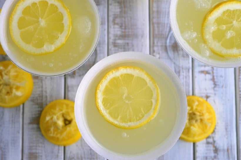 lemon drop martini cocktail