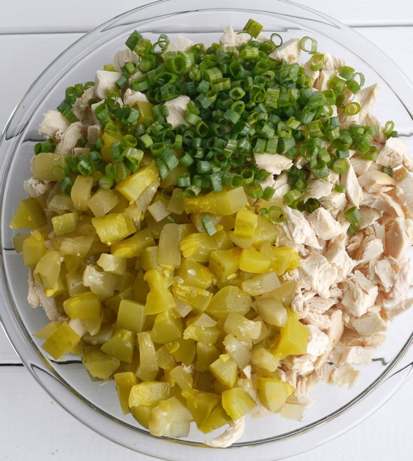 Dill Pickle Chicken Salad Croissants