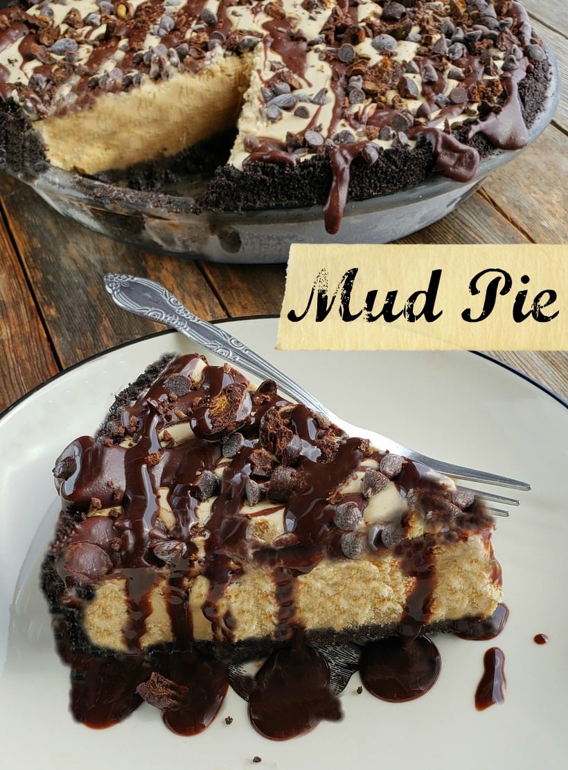 Making dessert does not have to be hard. This Mud Pie recipe is the perfect sweet ending to your next meal. #noblepig #mudpie #pie #frozendessert #icecreamcake #coffeeicecream