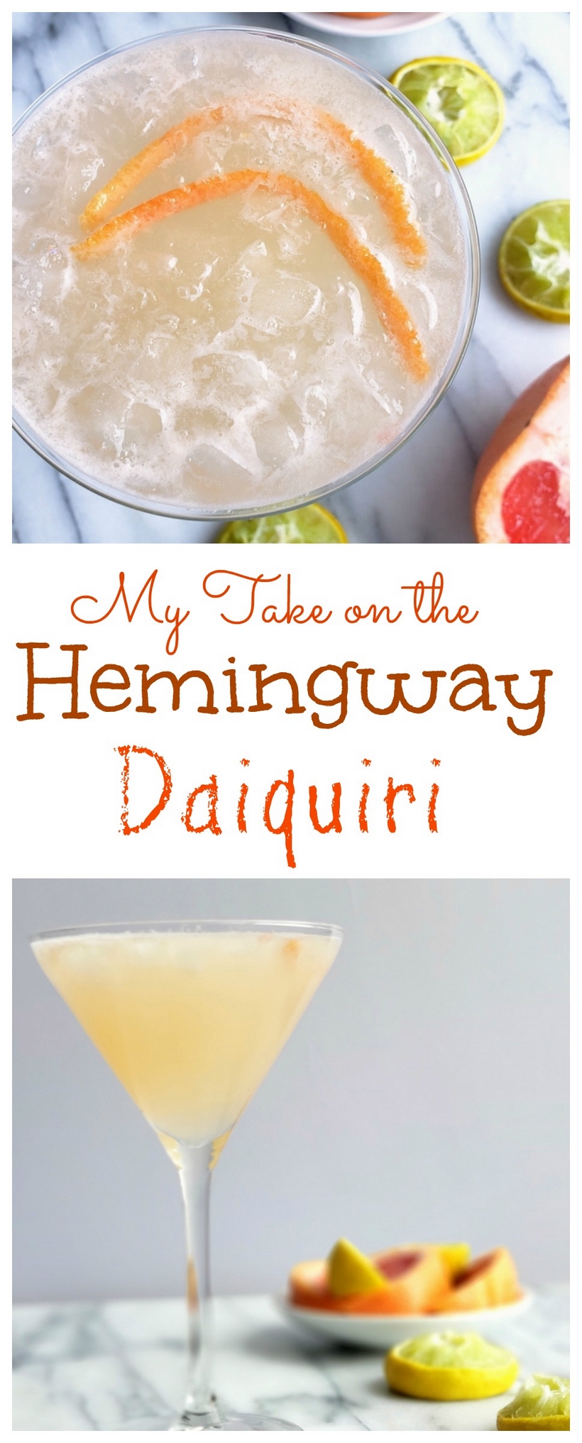Ernest Hemingway became obsessed with the daiquiri after spending time in Cuba. This is my take on the special recipe created for him in his honor. #cocktail #daiquiri