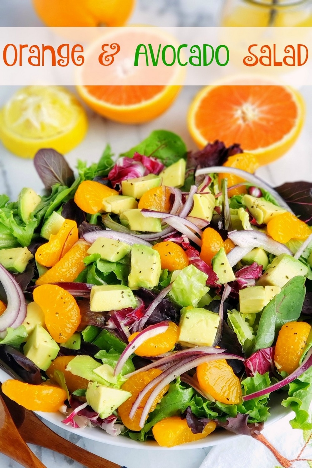 This refreshing Orange and Avocado Salad makes a colorful and flavorful lunch or dinner meal salad. I especially love this salad served as a side dish with a Mexican-inspired meal.  via @cmpollak1