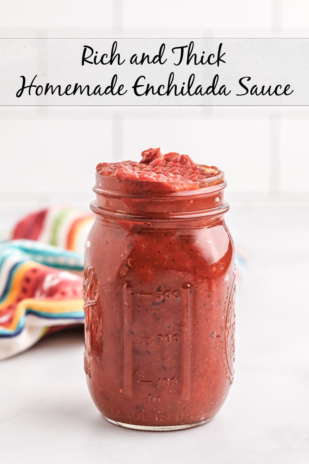 Say no to soupy enchiladas with this rich and thick homemade enchilada sauce. If you're tired of runny enchiladas made with canned sauce, this recipe is for you! via @cmpollak1