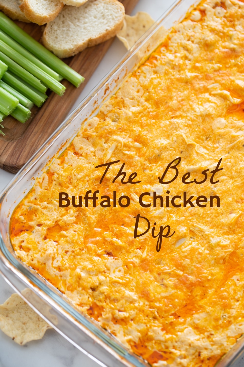 Buffalo chicken dip has all the flavor of tangy and fiery hot wings, but in the form of a creamy, scoopable dip. via @cmpollak1