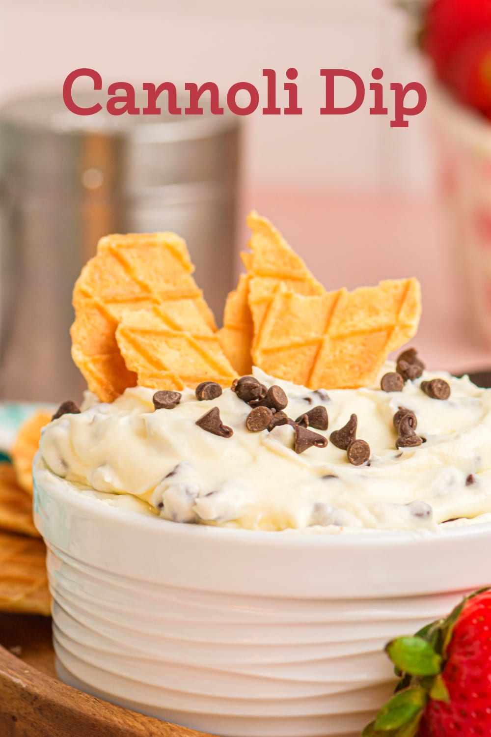 This Cannoli Dip is a deconstructed version of the beloved, classic, Italian pastry. This creamy dessert turns a normally individual eating experience into an interactive party treat your guests are going to love. via @cmpollak1