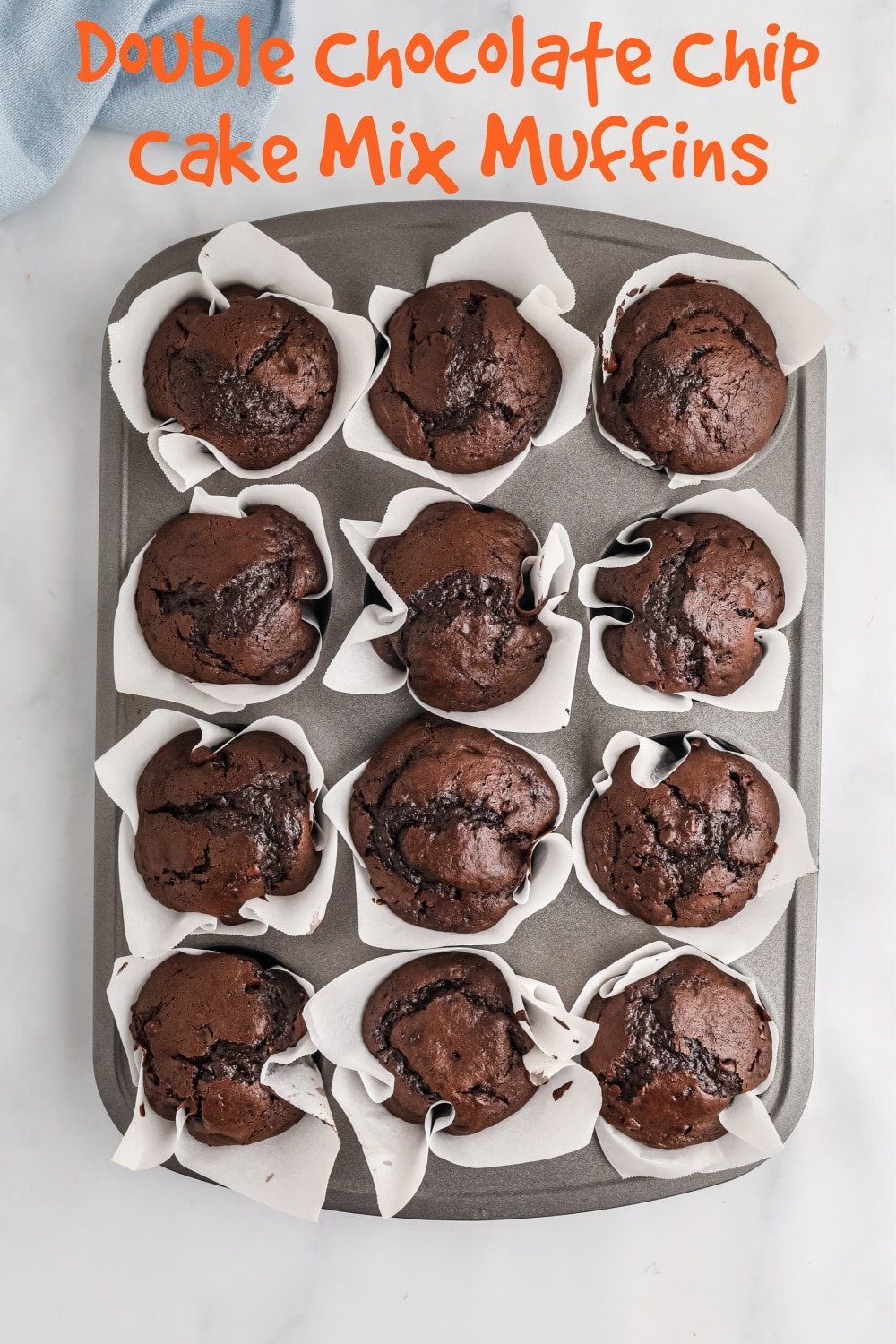 I wish every morning started with a double dose of chocolate deliciousness! These cake-like muffins will have you smitten they minute they come out of the oven.  via @cmpollak1