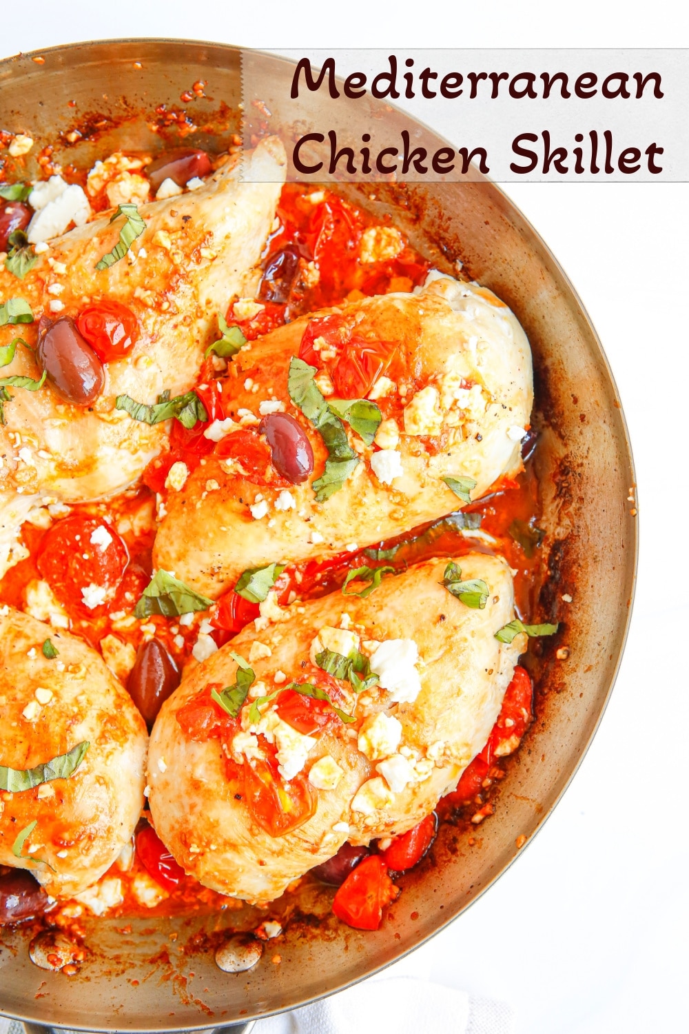 Juicy chicken breasts meet a fresh tomato-rich sauce in this Mediterranean one-skillet dish. This six-ingredient version is on the table in just thirty minutes, meaning you can dig into it any night of the week. via @cmpollak1