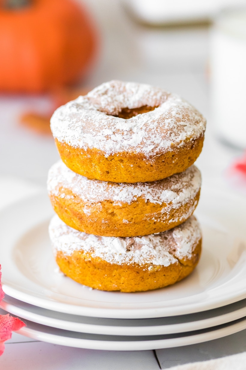 pumpkin cake doughnuts