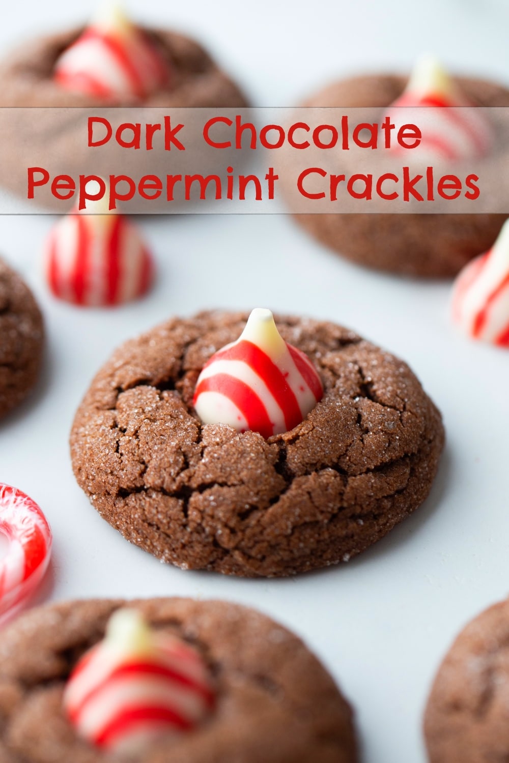 These festive Dark Chocolate Peppermint Crackle Cookies are the perfect treat for the holiday season, combining rich dark chocolate with refreshing peppermint flavor. Their unique crackled texture gives way to robust chocolate flavor that tastes more like a truffle than a cookie.  via @cmpollak1