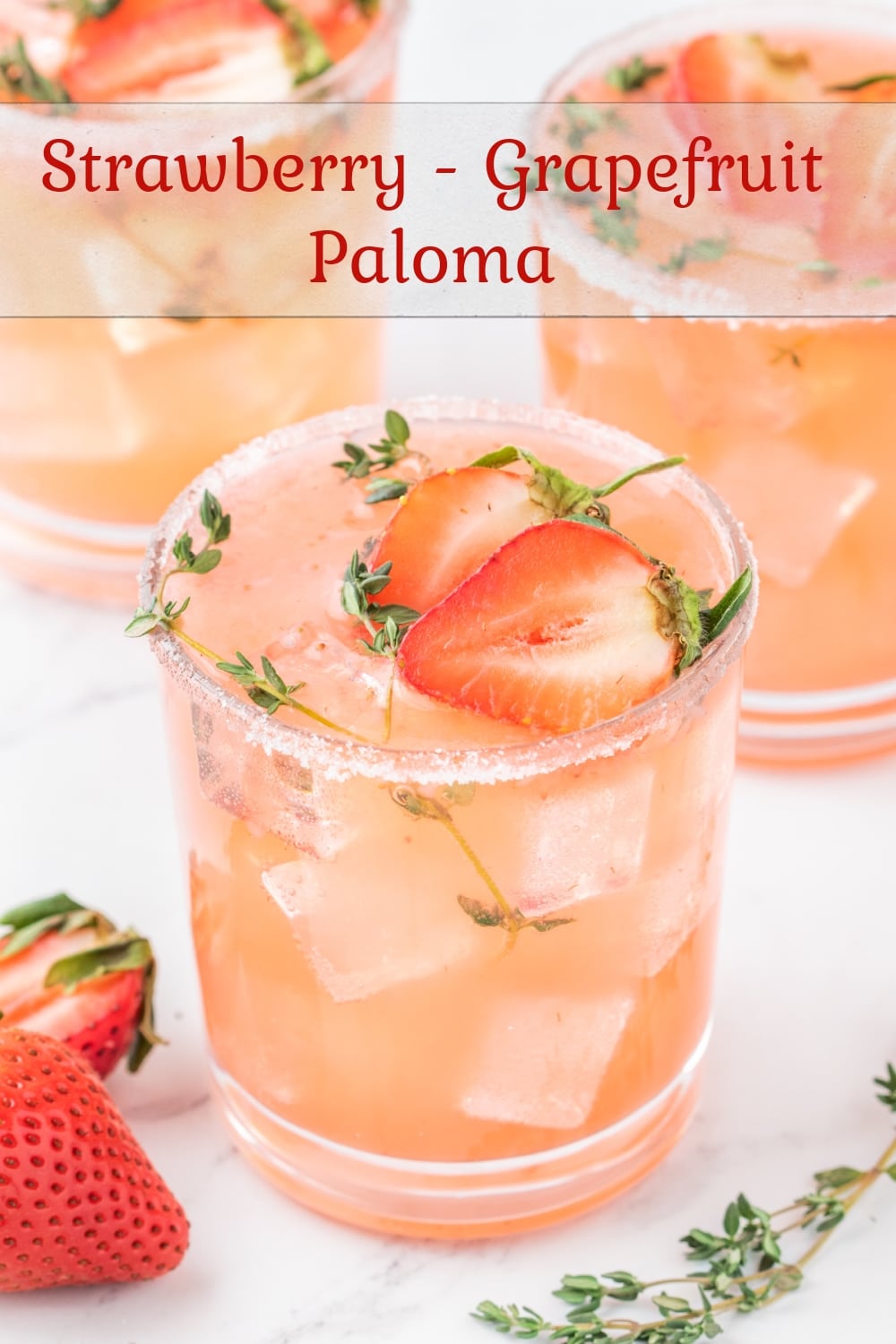 This fun and fizzy Strawberry Grapefruit Paloma is a refreshing and fruity twist on the classic Paloma cocktail we all know and love. With every sip, you'll appreciate and take notice of the perfect balance happening between the tart grapefruit and sweet strawberries. You're going to love this refreshing tequila based cocktail. via @cmpollak1