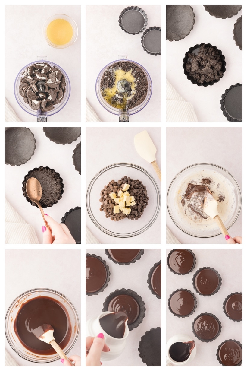 chocolate tart preparation