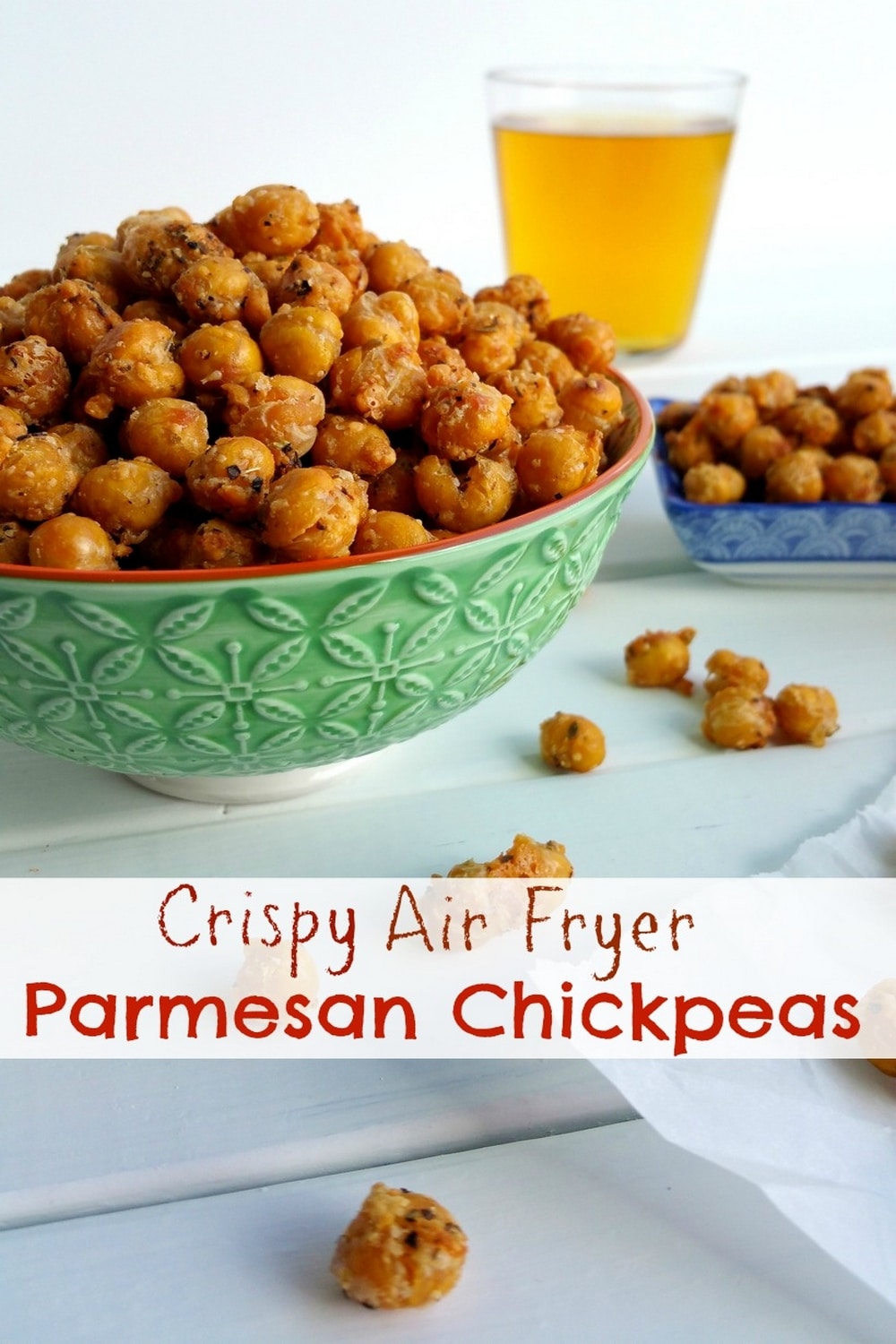 Crunchy on the outside and creamy on the inside, these Air Fryer Chickpeas are the perfect snack on their own, or toss them on top of salads or into a snack mix. Making these air fried chickpeas is a quick and easy way to achieve the perfect chickpea crispness. via @cmpollak1
