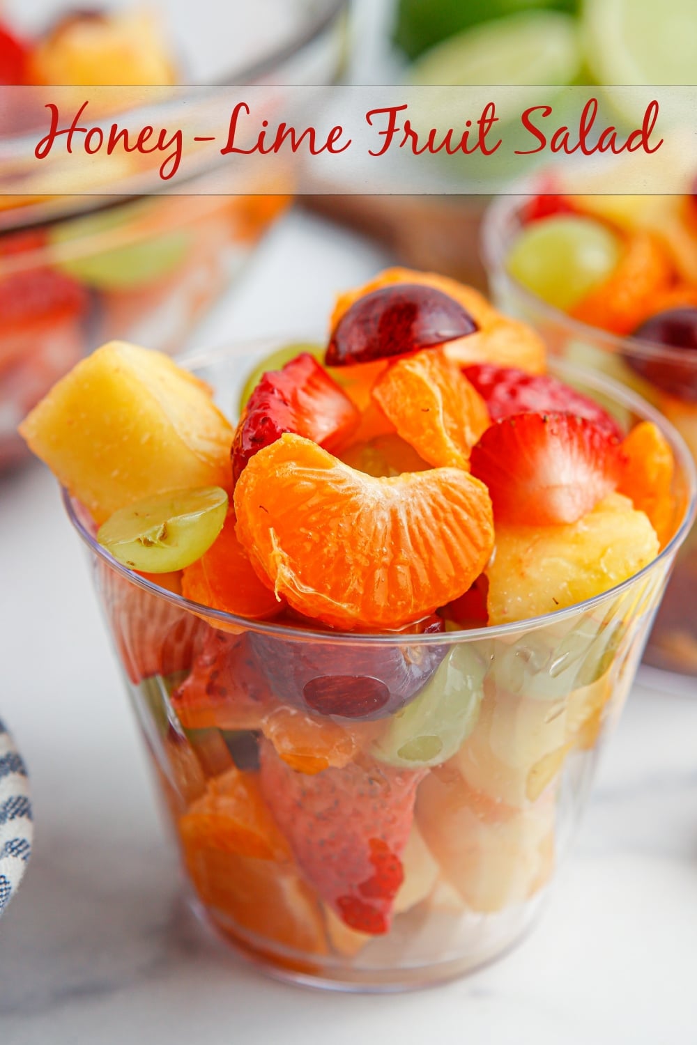 Looking for a refreshing fruit salad idea? Try this vibrant Honey Lime Fruit Salad! It's the perfect summer salad bursting with tropical flavors. Whether you're hosting a party or simply craving a healthy treat, this fruit salad is a must-have. Get ready to impress your guests with this colorful and delicious creation! via @cmpollak1
