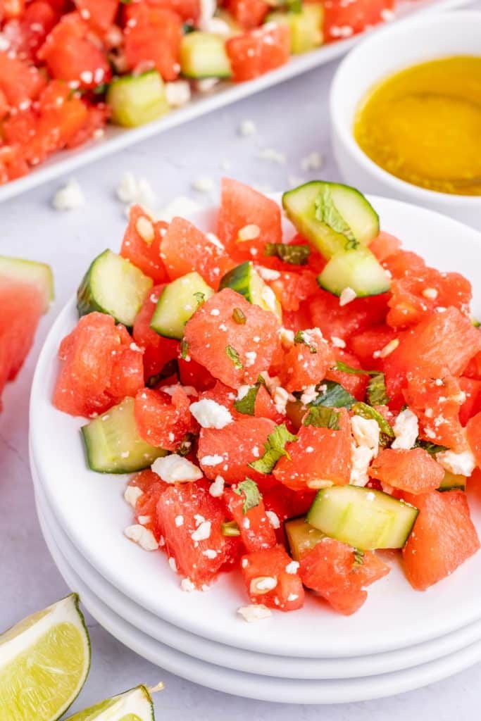 Watermelon Feta Mint Salad The Best Refreshing Recipe
