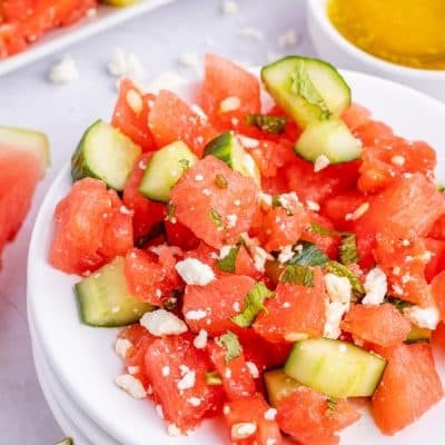 Watermelon Feta Mint salad