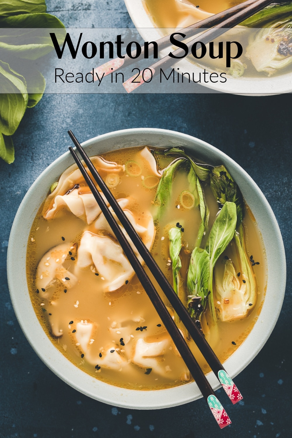 This quick and easy Wonton Soup is like a hug in a bowl. The base flavor of the broth adds heat and warmth to this classic Asian dish. The wonton pillows are cooked to tender perfection, while the bok choy adds color and texture. When you're craving takeout, this recipe is simple to recreate at home in twenty minutes. via @cmpollak1