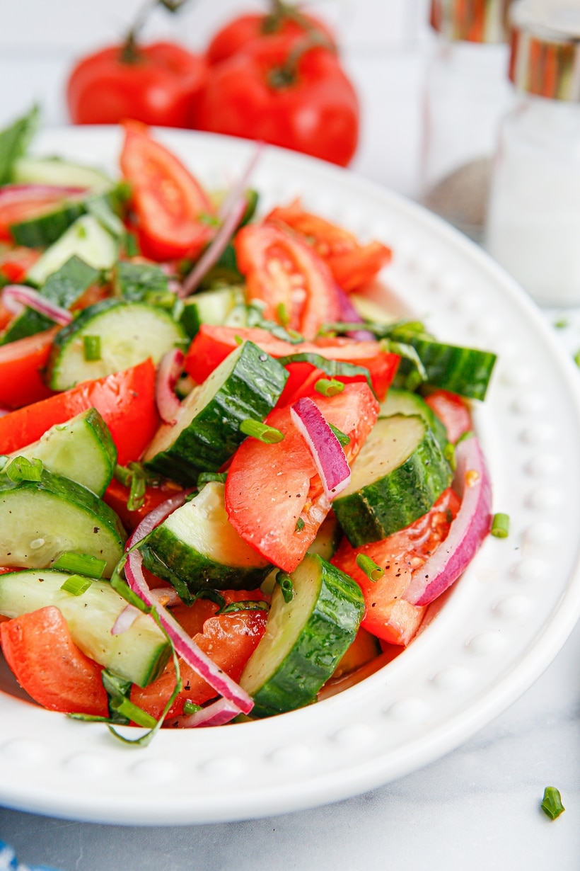 tomato & cucumber salad